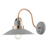 Liden Single Wall Light Graphite Copper Dar Lighting